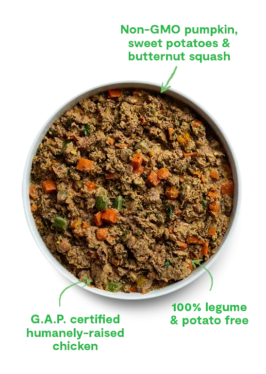 Open Farm Naughty or Nice Chicken & Brown Rice Gently Cooked Recipe Frozen Dog Food
