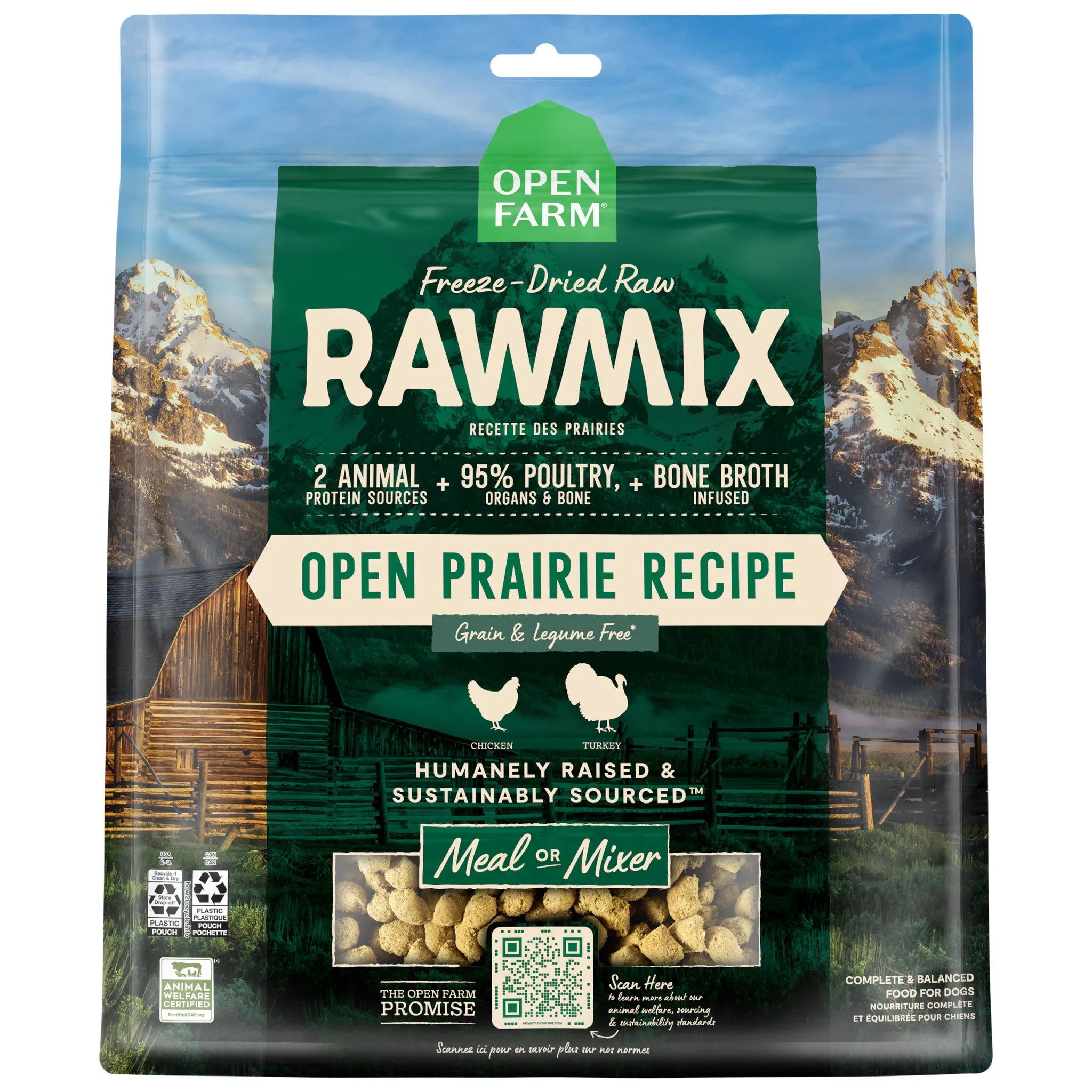 Open Farm Raw Mix Freeze-Dried Raw Open Prairie Dog Food