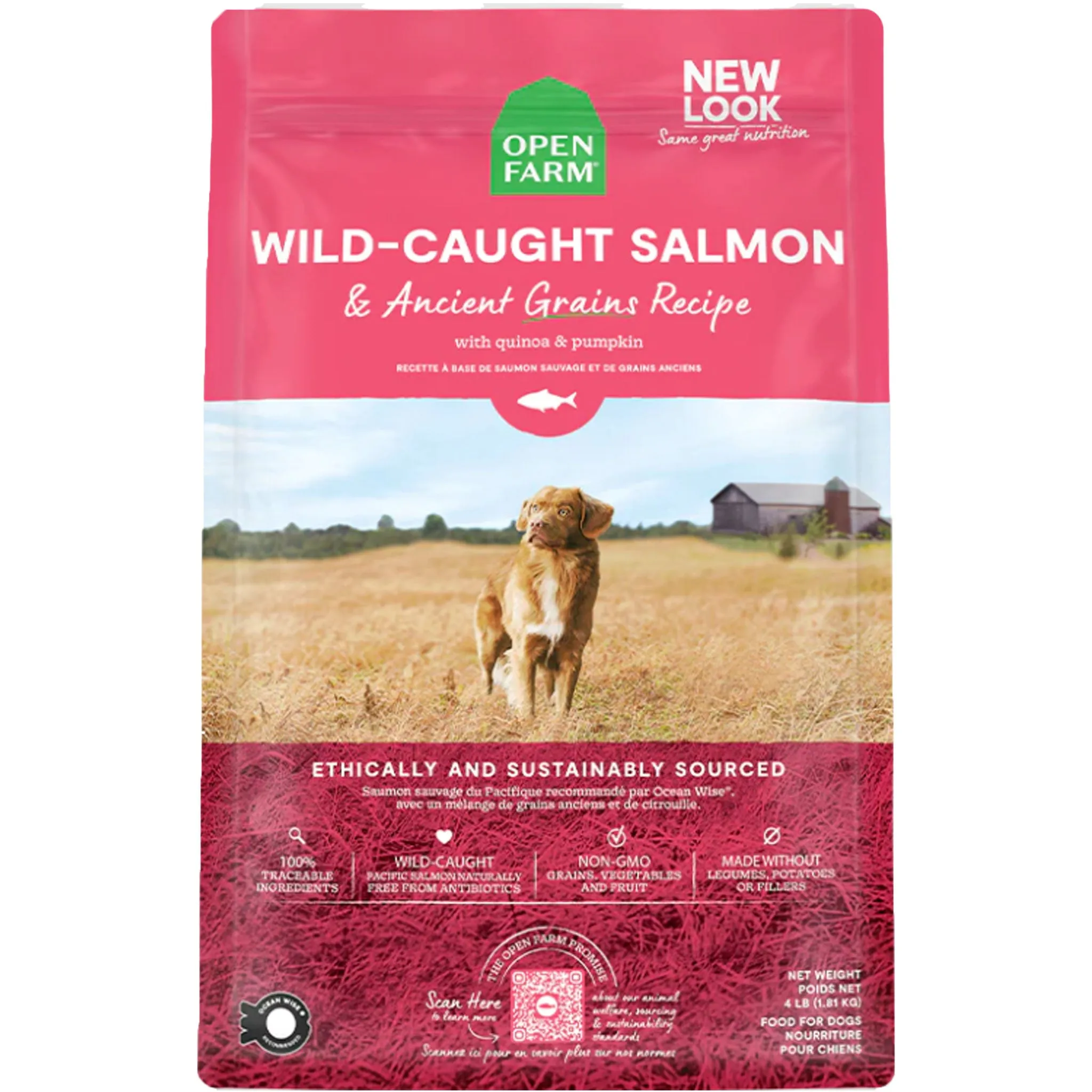Open Farm Salmon & Ancient Grains Dry Dog Food
