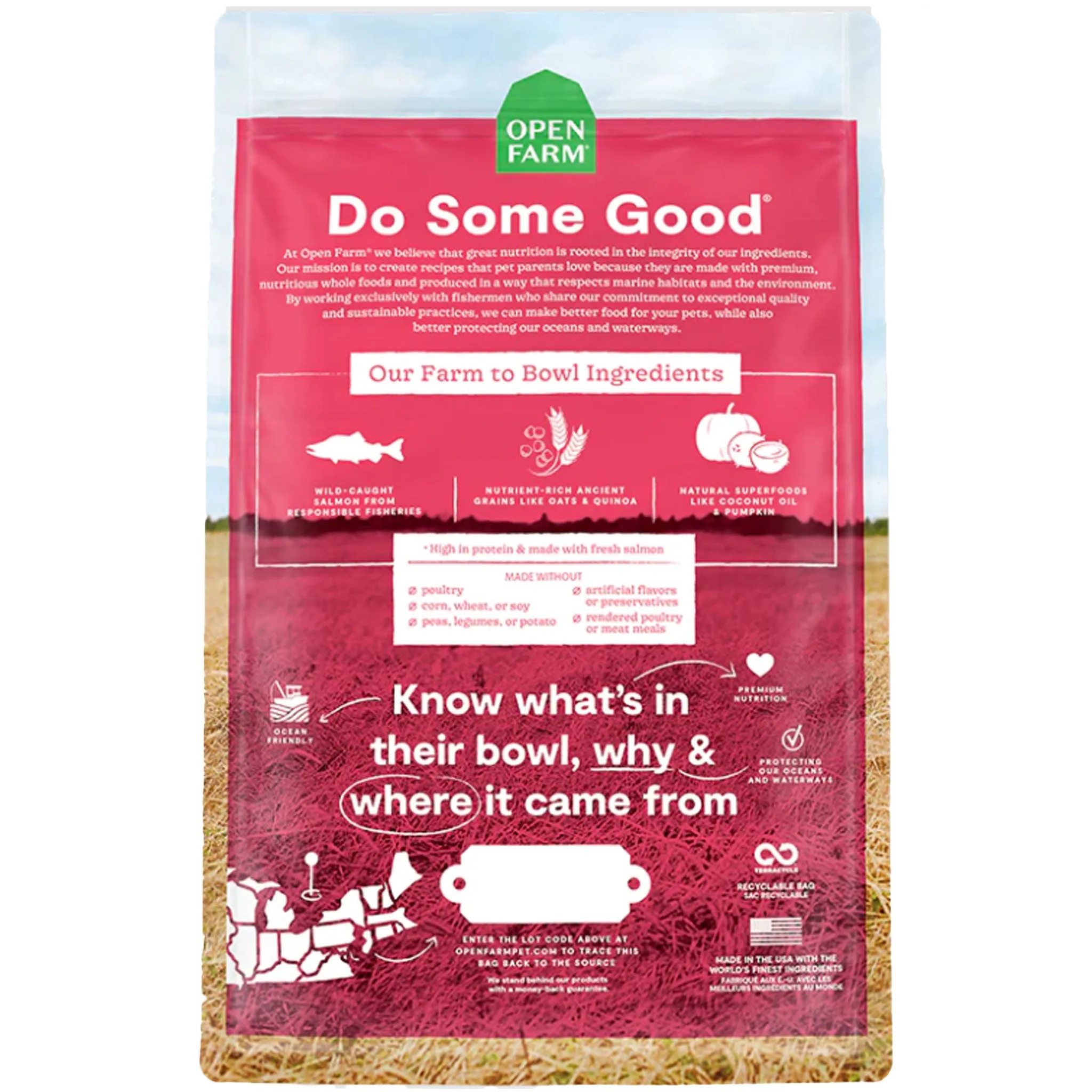 Open Farm Salmon & Ancient Grains Dry Dog Food