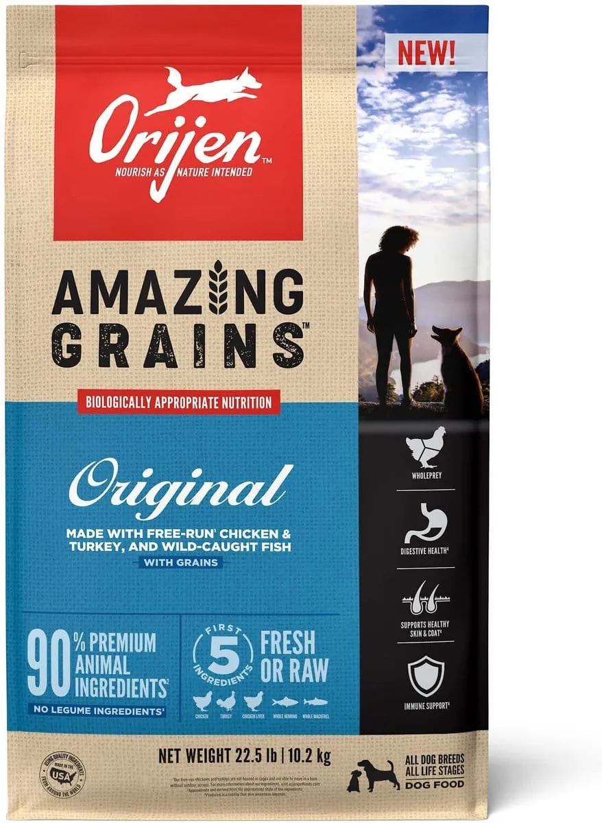Orijen Amazing Grains Original Dry Dog Food
