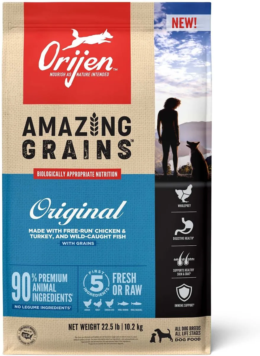 Orijen Amazing Grains Original Dry Dog Food