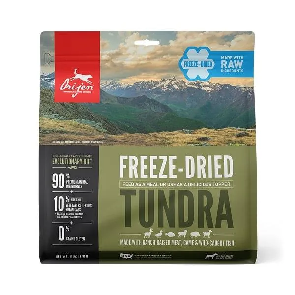 Orijen Grain Free Tundra Adult Freeze Dried Dog Food