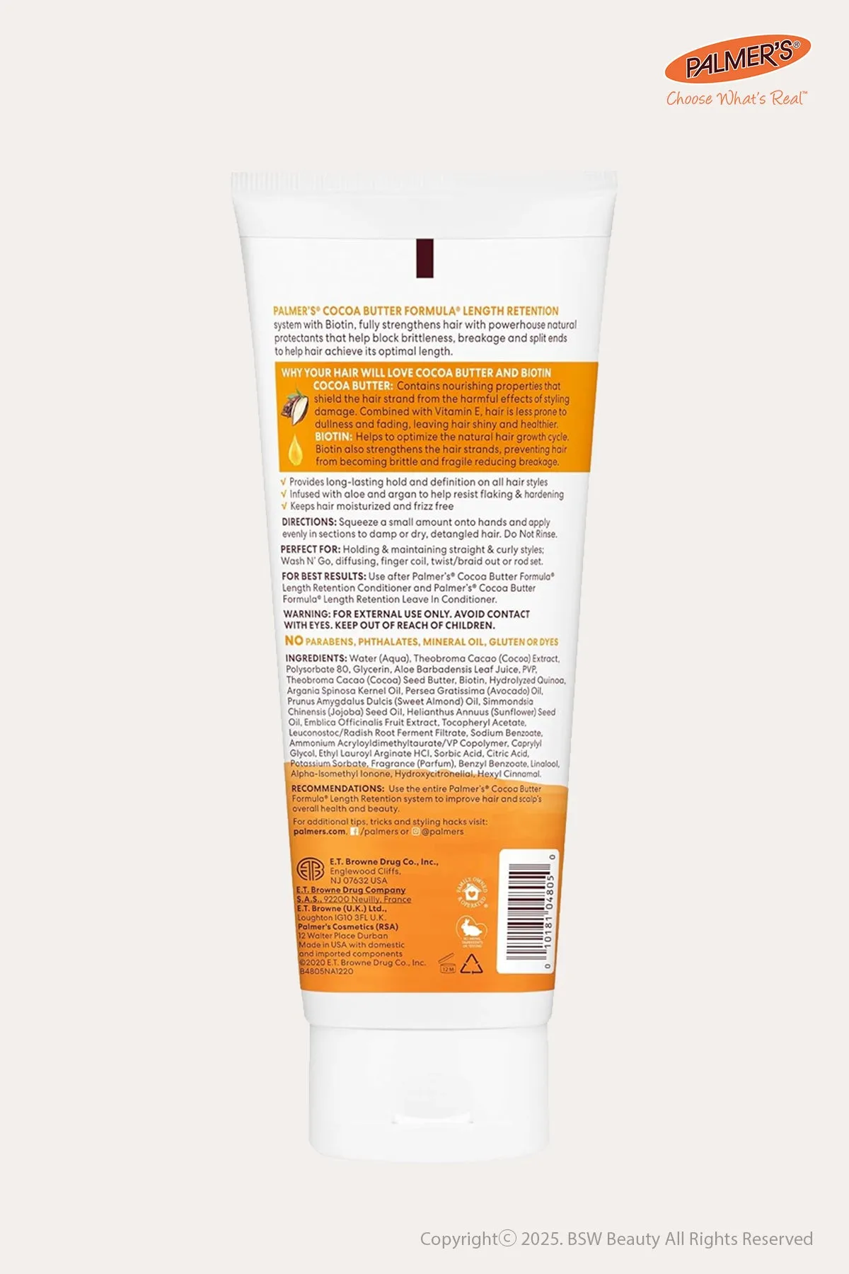 PALMER'S COCOA BUTTER FORMULA LENGTH RETENTION DEFINING HAIR GEL 7oz