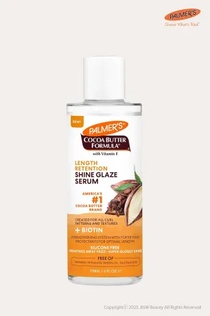 PALMER'S COCOA BUTTER FORMULA LENGTH RETENTION SHINE GLAZE SERUM 6oz