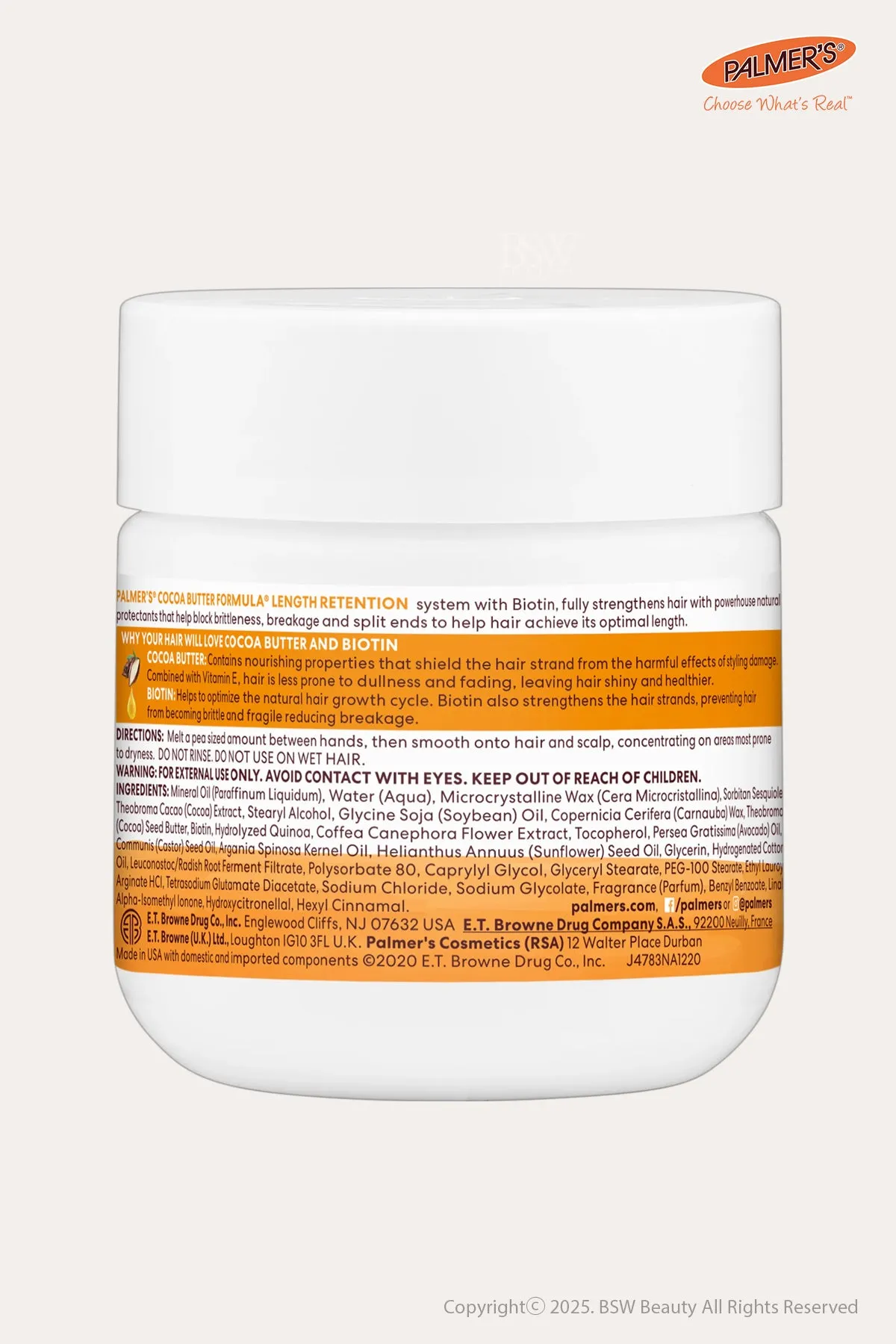 PALMER'S COCOA BUTTER FORMULA LENGTH RETENTION VITA GRO 6.7oz