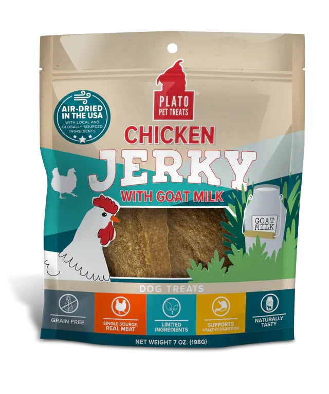Plato Chicken with Goat's Milk Jerky Dog Treats