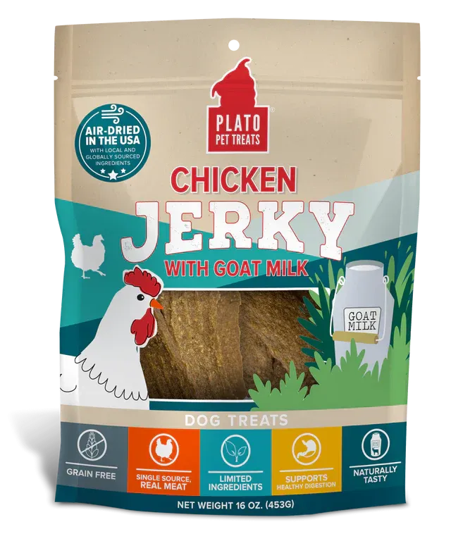 Plato Chicken with Goat's Milk Jerky Dog Treats