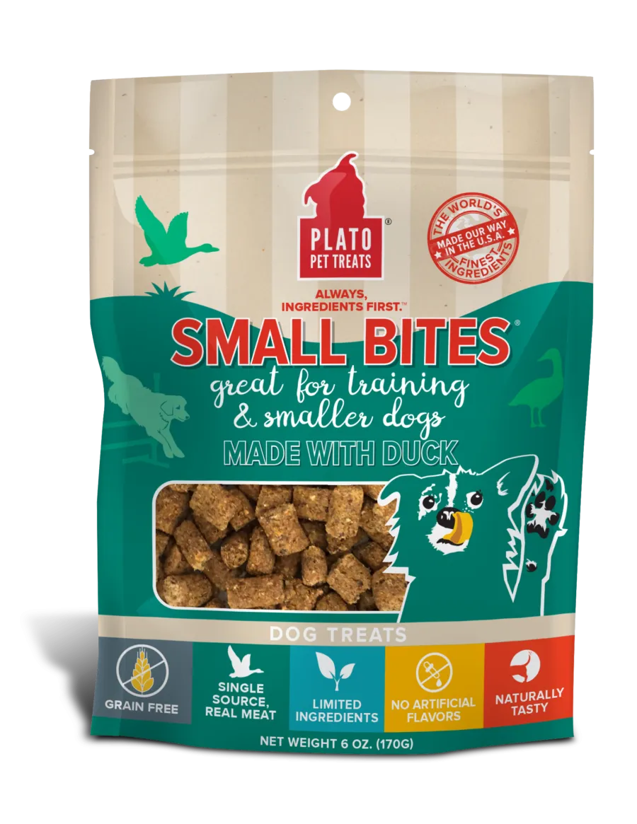 Plato Small Bites Duck Meaty Morsel Dog Treats