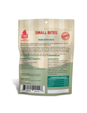 Plato Small Bites Duck Meaty Morsel Dog Treats
