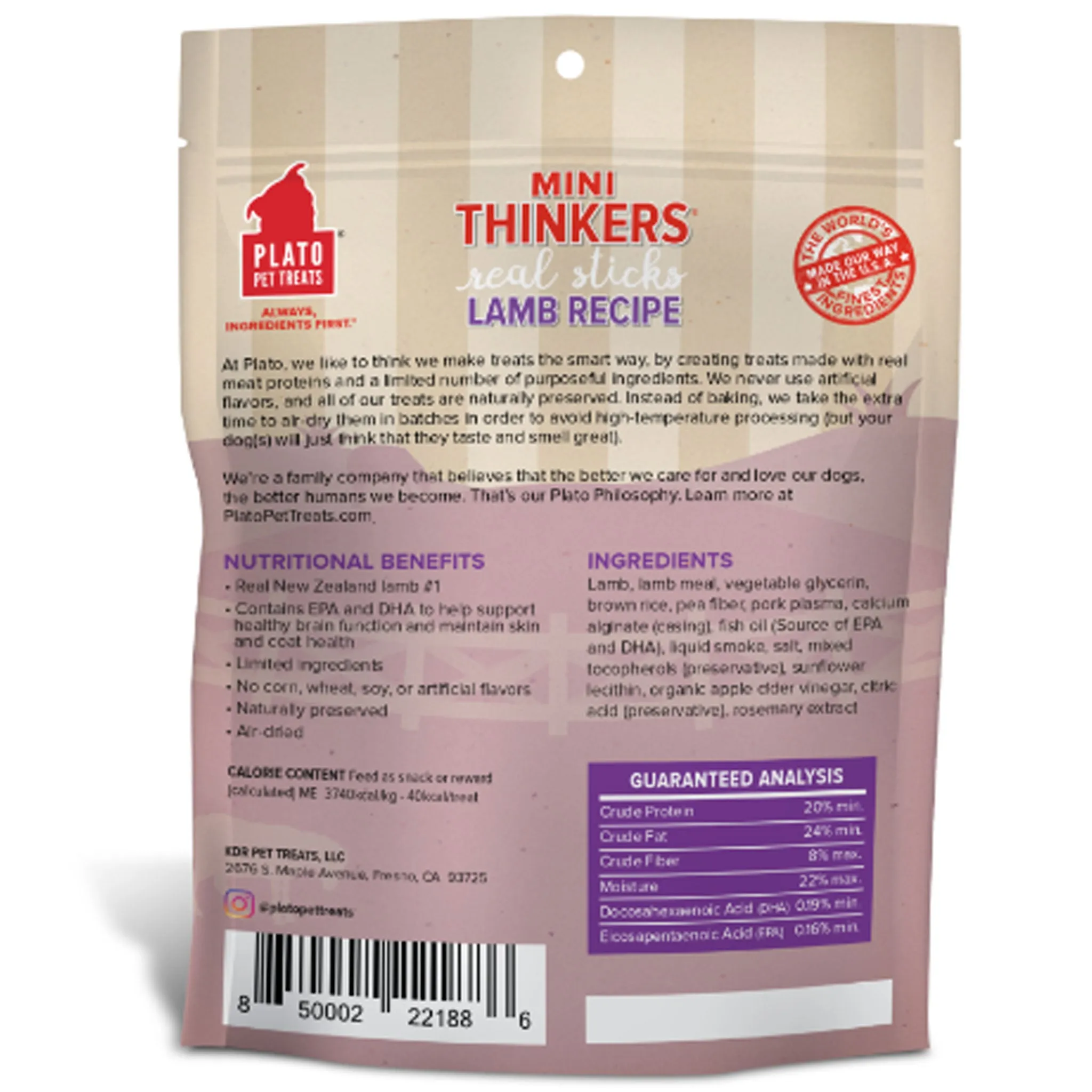Plato Small Bites Lamb Dog Treats