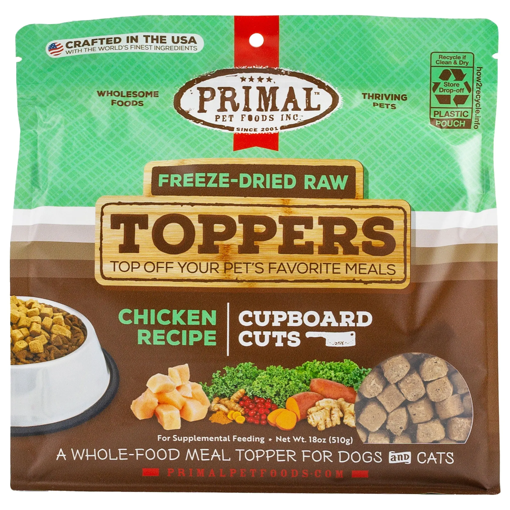Primal Cupboard Cuts Chicken Dog Food Topper