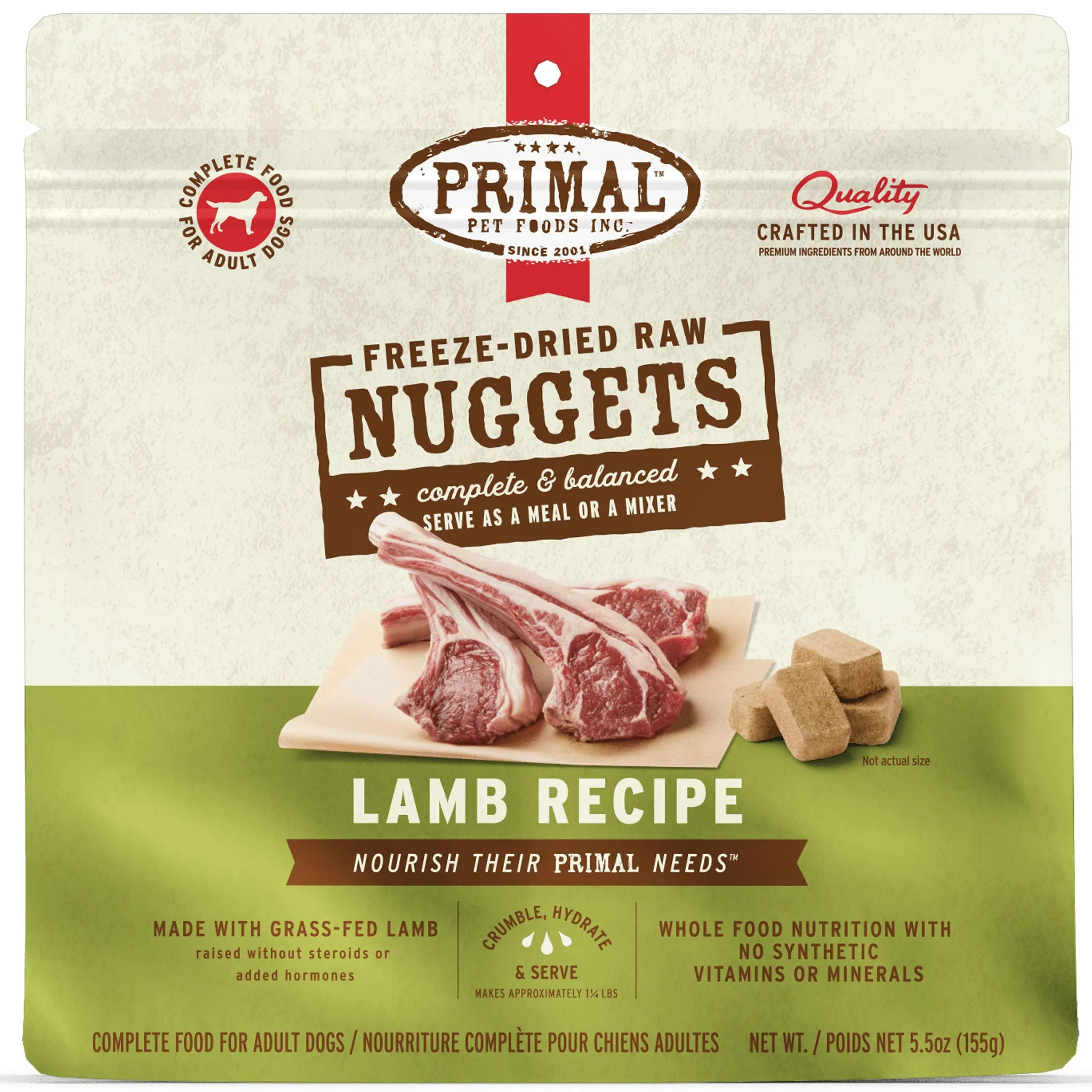 Primal Freeze-Dried Lamb Formula Dog Food