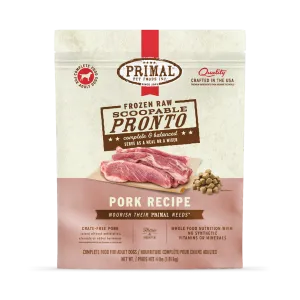 Primal Pronto Raw Frozen Pork Dog Food