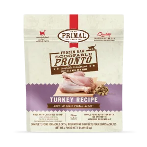 Primal Pronto Raw Frozen Turkey Recipe Food For Cats