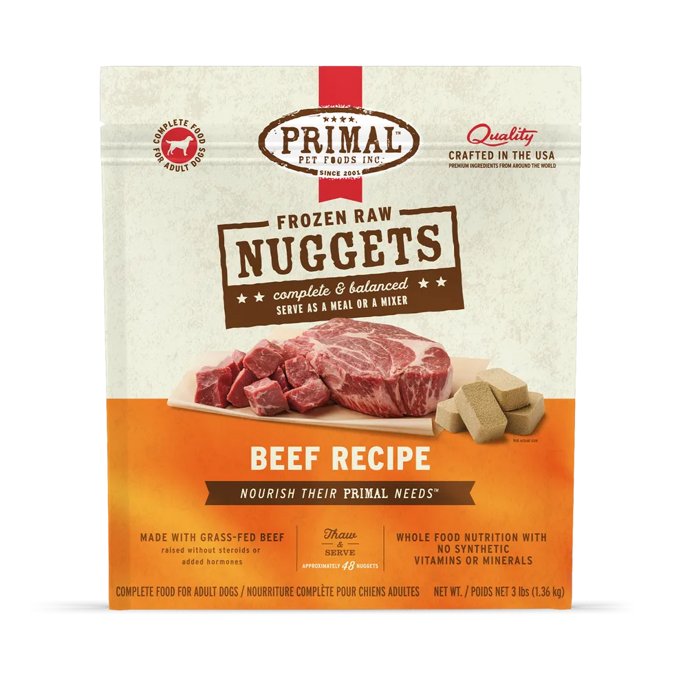 Primal Raw Frozen Beef Formula For Dogs