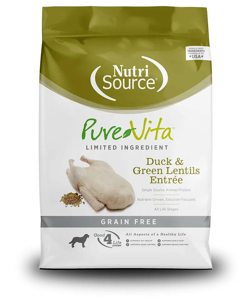 PureVita Grain Free Duck and Green Lentils Dry Dog Food