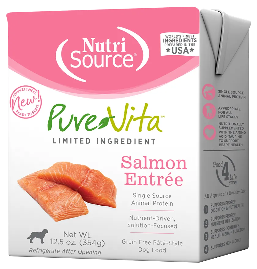 PureVita Grain Free Salmon Entree Wet Dog Food