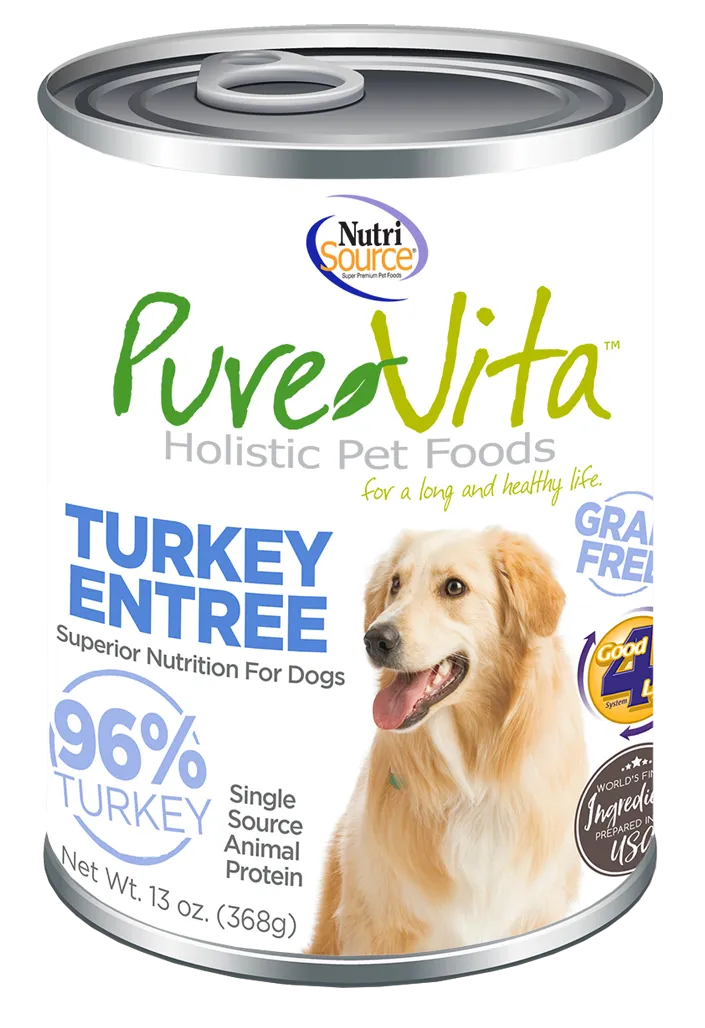 PureVita Grain Free Turkey Entree Wet Dog Food