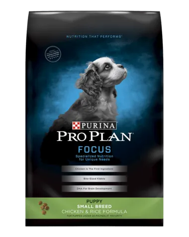 Purina Pro Plan Chicken & Rice Formula Puppy Small Breed Dry Dog Food