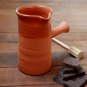 Redware Chocolate Pot
