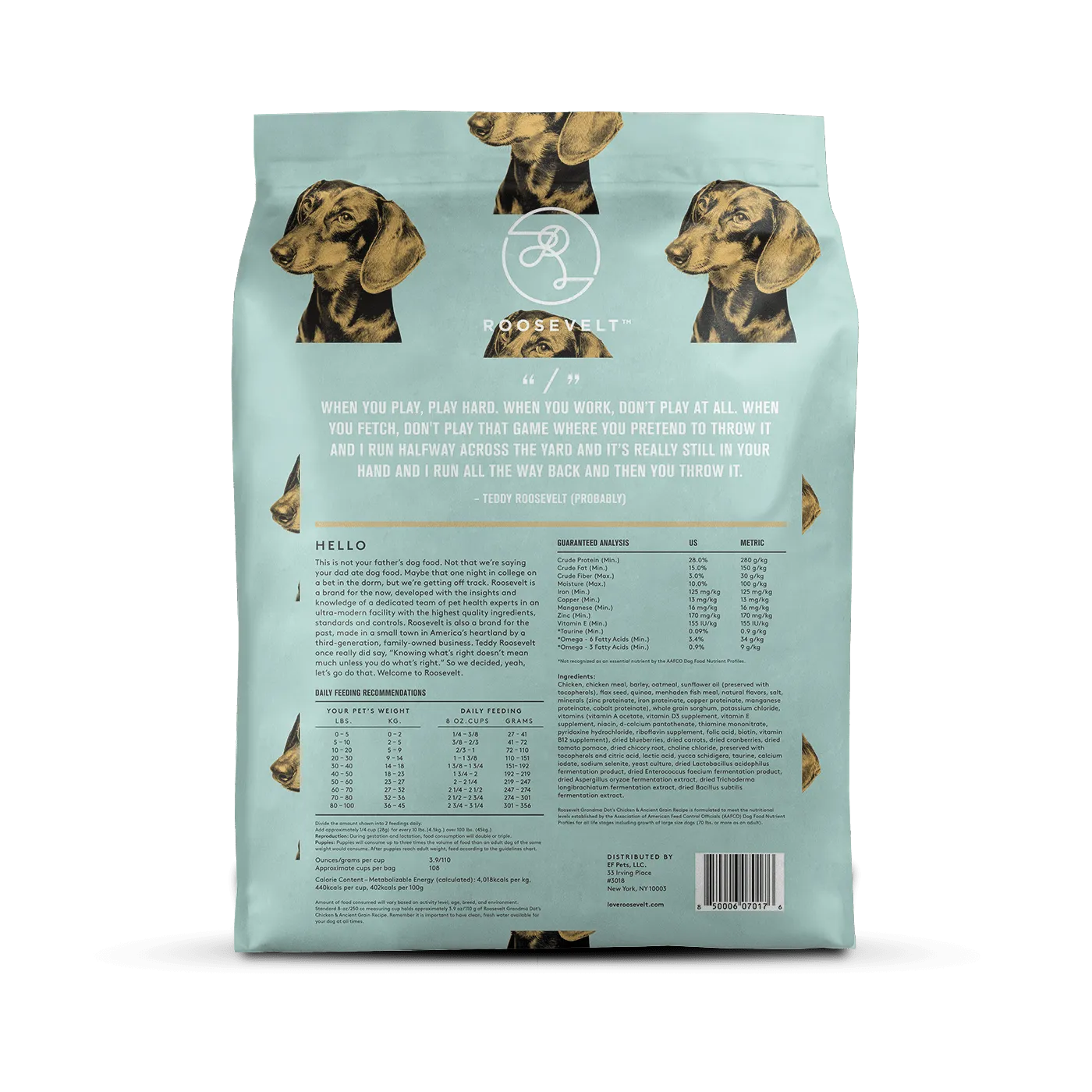 Roosevelt Grandma Dot's Chicken & Ancient Grain Recipe Dry Dog Food