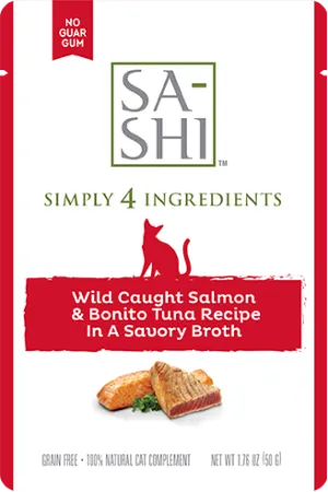 SA-SHI Wild Caught Salmon & Bonito Tuna In A Savory Broth