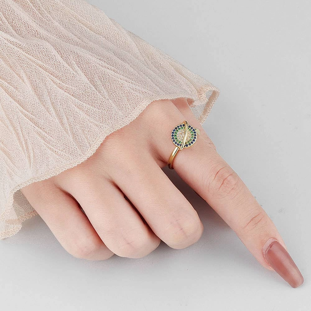 Saturn Star Fidget Spinner Ring