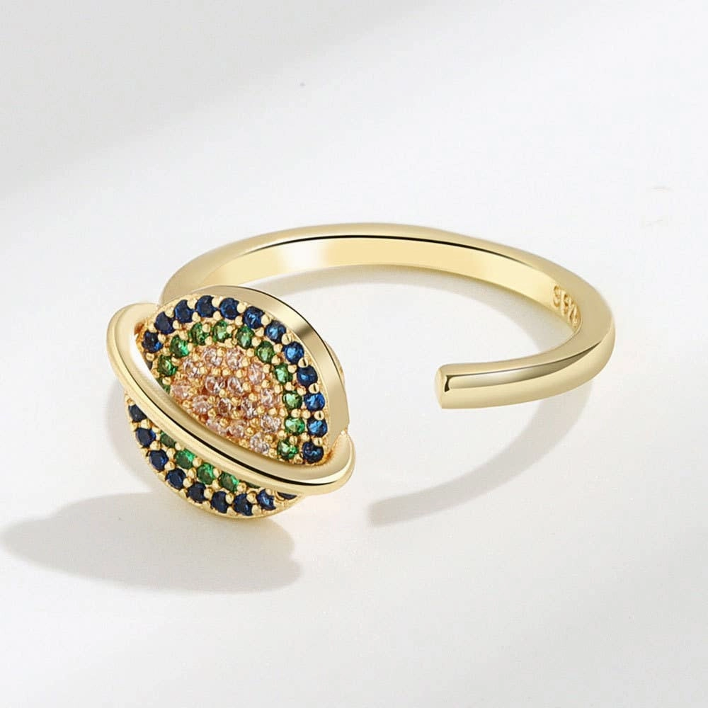 Saturn Star Fidget Spinner Ring