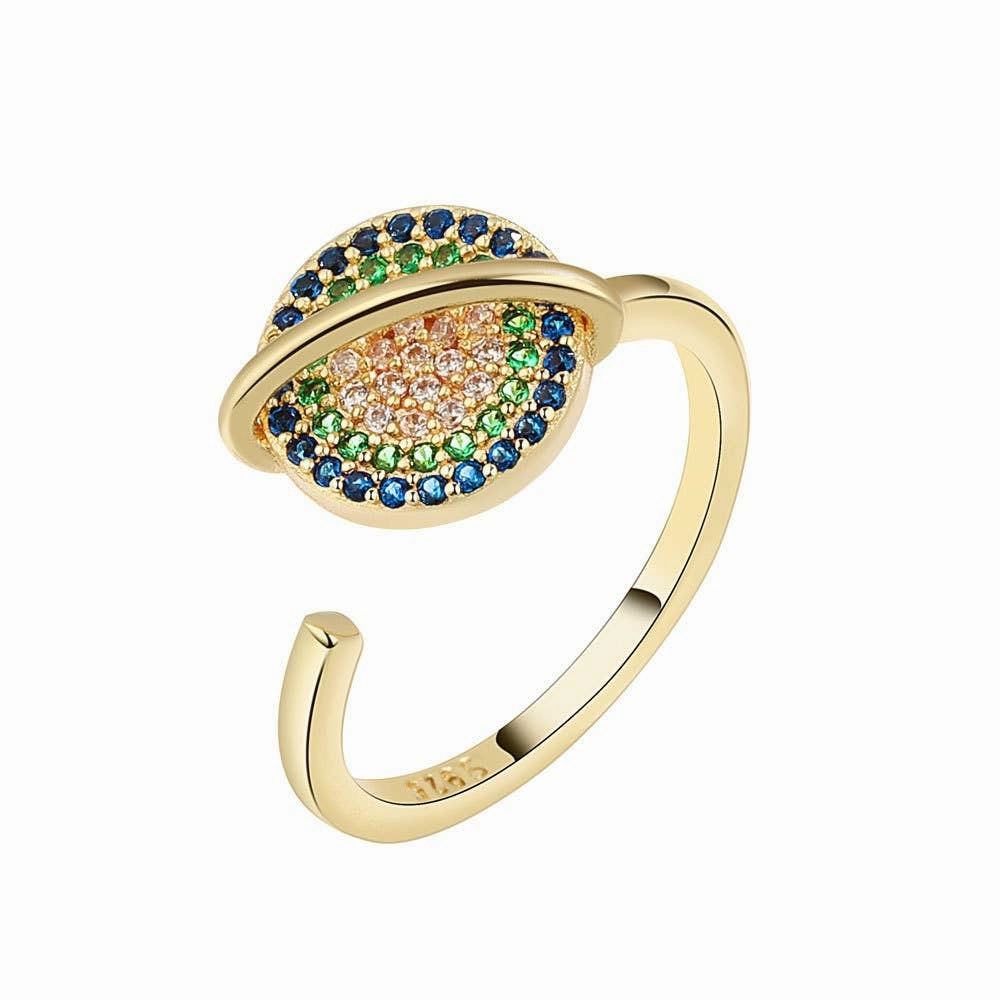 Saturn Star Fidget Spinner Ring