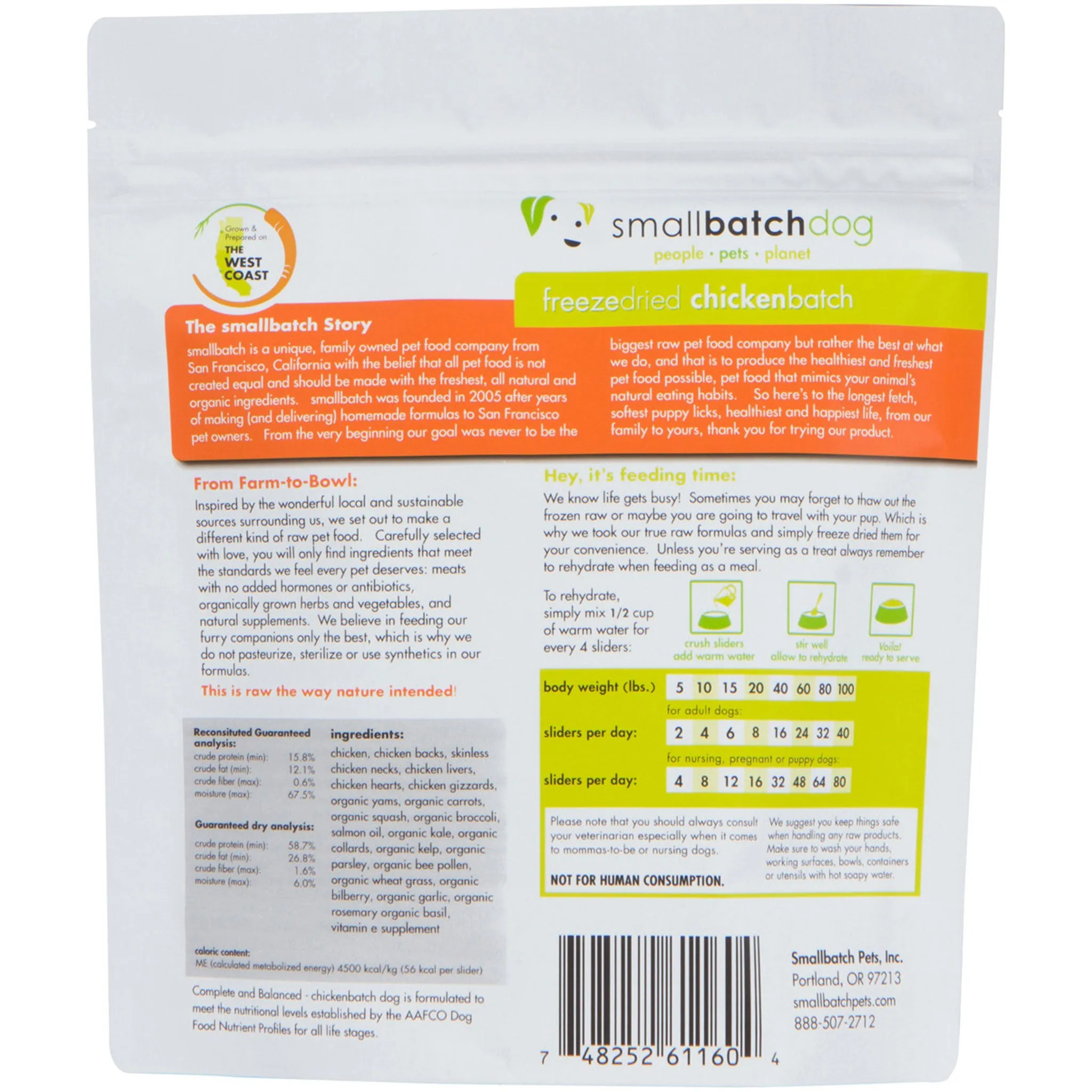 Smallbatch Freeze-Dried Chicken Dog Food