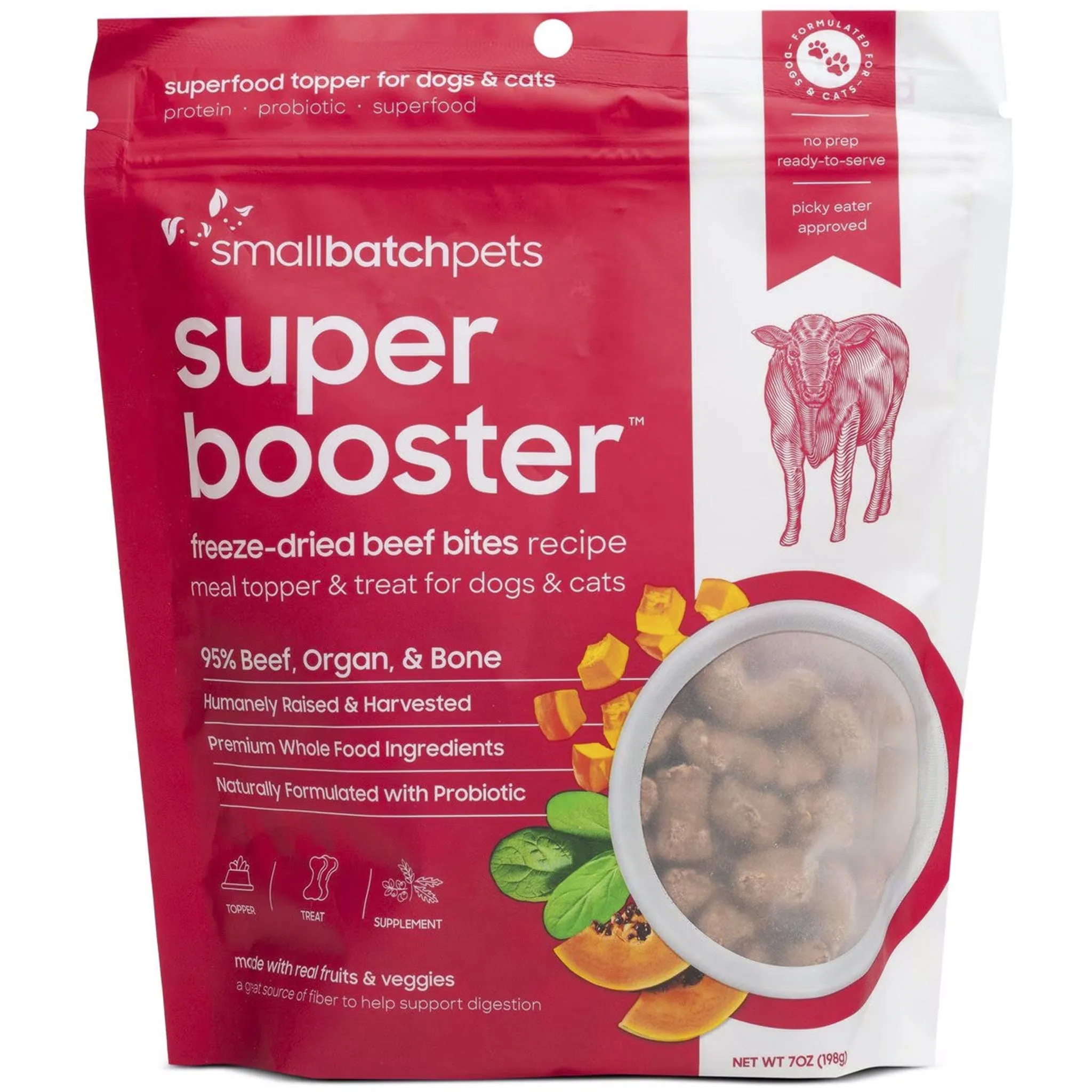 Smallbatch Super Boosters Beef Dog Food