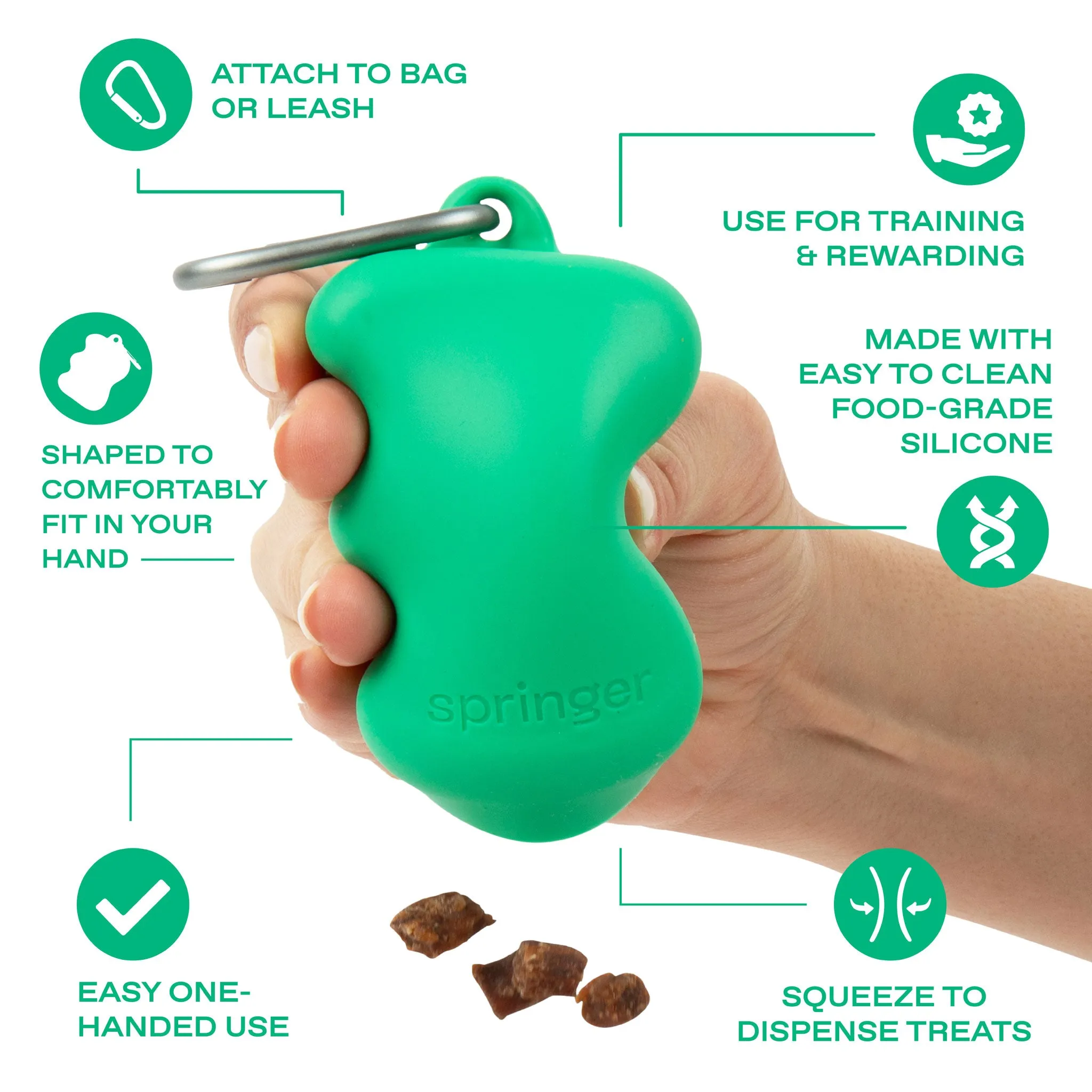 Springer Treat Dispenser - Green