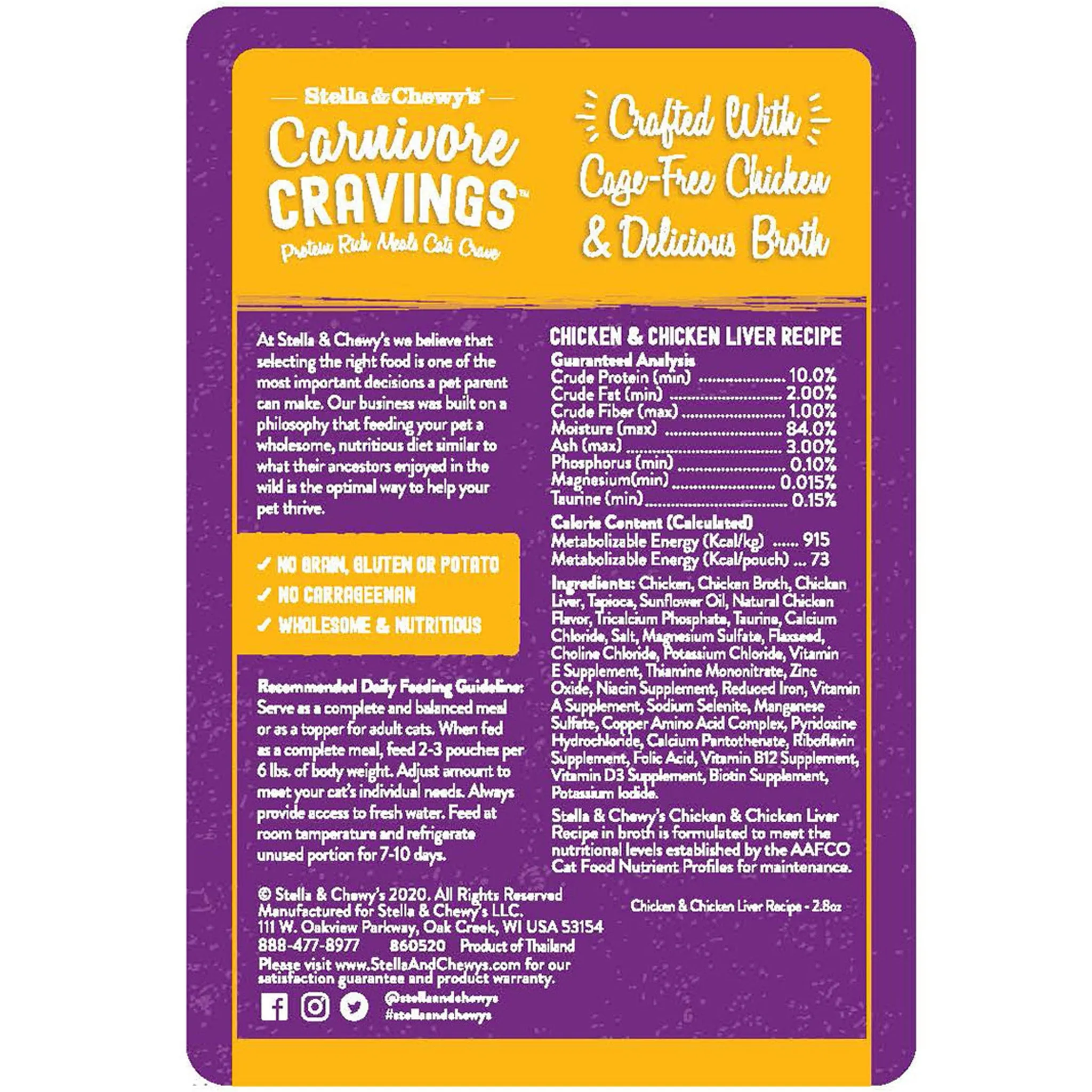 Stella & Chewy's Chicken & Liver Canned Cat Food