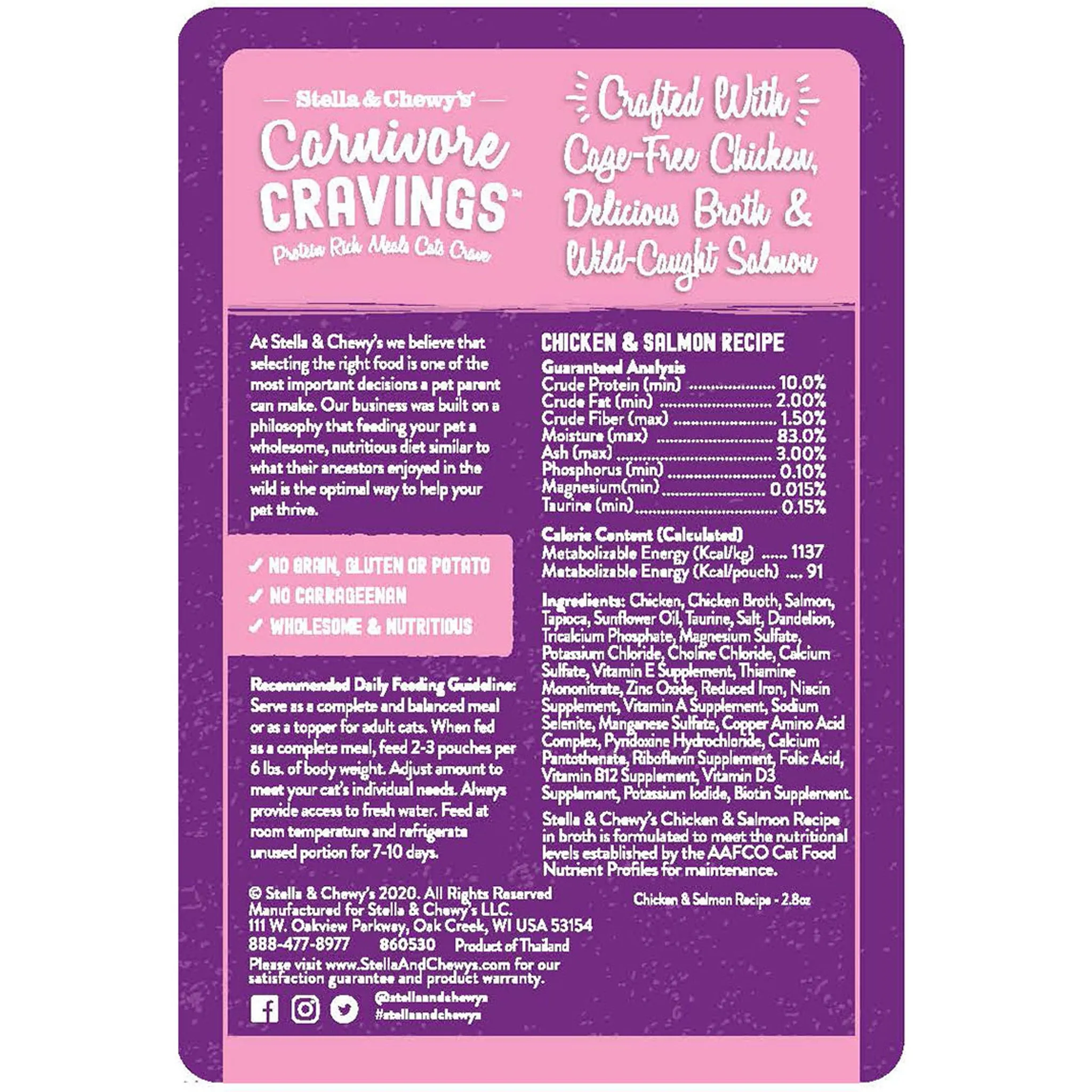 Stella & Chewy's Chicken & Salmon Canned Cat Food