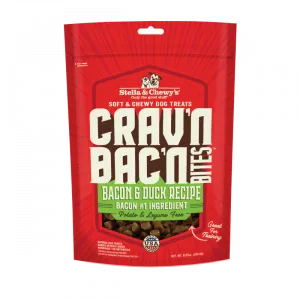Stella & Chewy's Crav'n Bac'n Bites Bacon & Duck Recipe Dog Treats