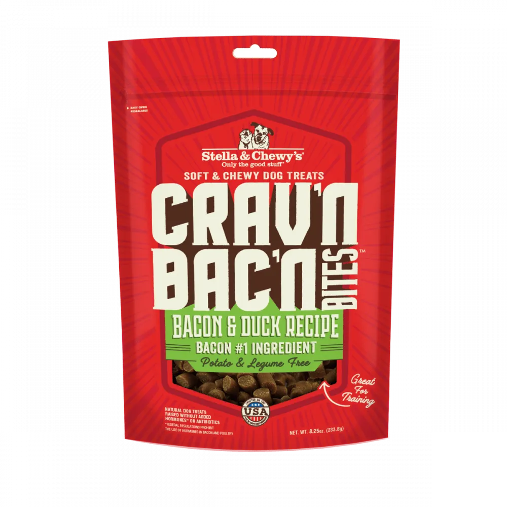 Stella & Chewy's Crav'n Bac'n Bites Bacon & Duck Recipe Dog Treats