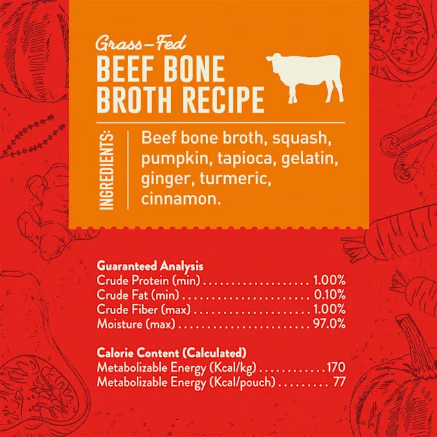 Stella & Chewy's Grass Fed Bountiful Beef Broth Food Topper for Dogs