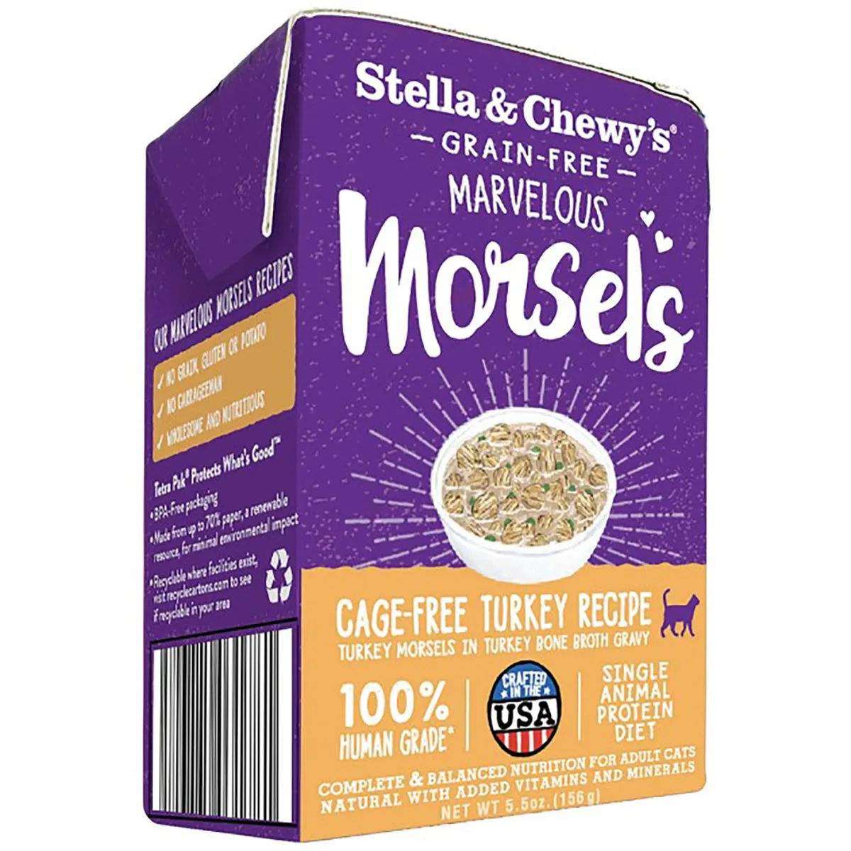 Stella & Chewy's Marvelous Morsels Cage-Free Turkey Recipe Cat Food - 5.5oz