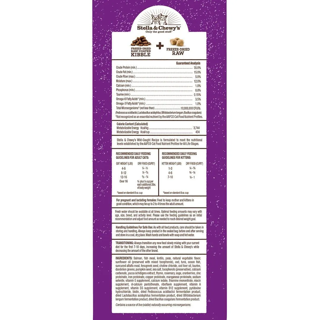 Stella & Chewy's Raw Blend Kibble Wild Caught Recipe Cat Food