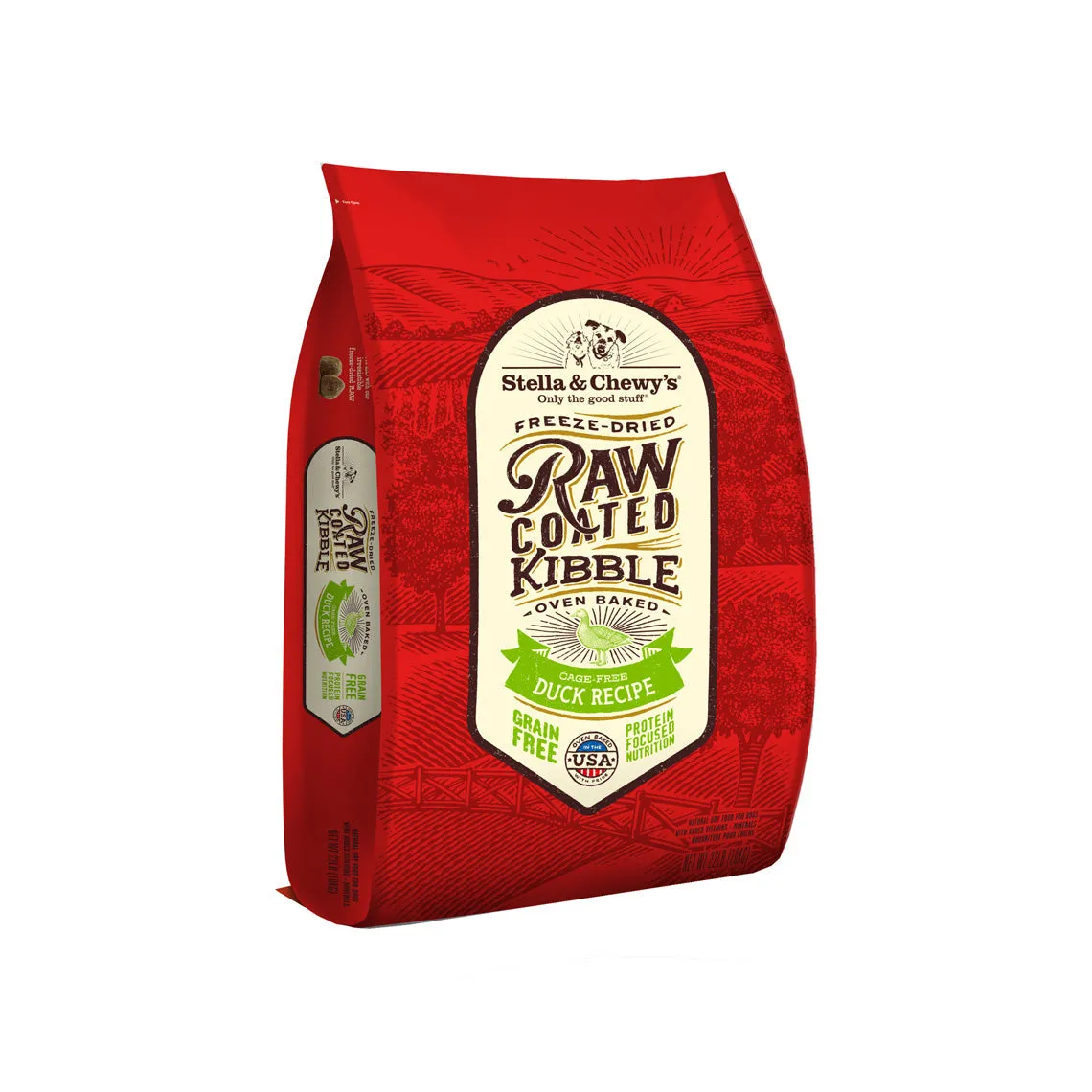 Stella & Chewy's Raw Coated Kibble Cage Free Duck Recipe Dry Dog Food