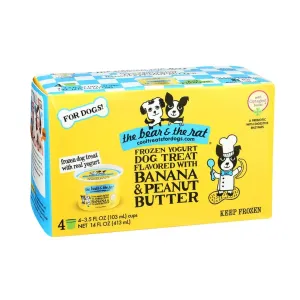 The Bear & The Rat Frozen Yogurt with Banana and Peanut Butter Dog Treat