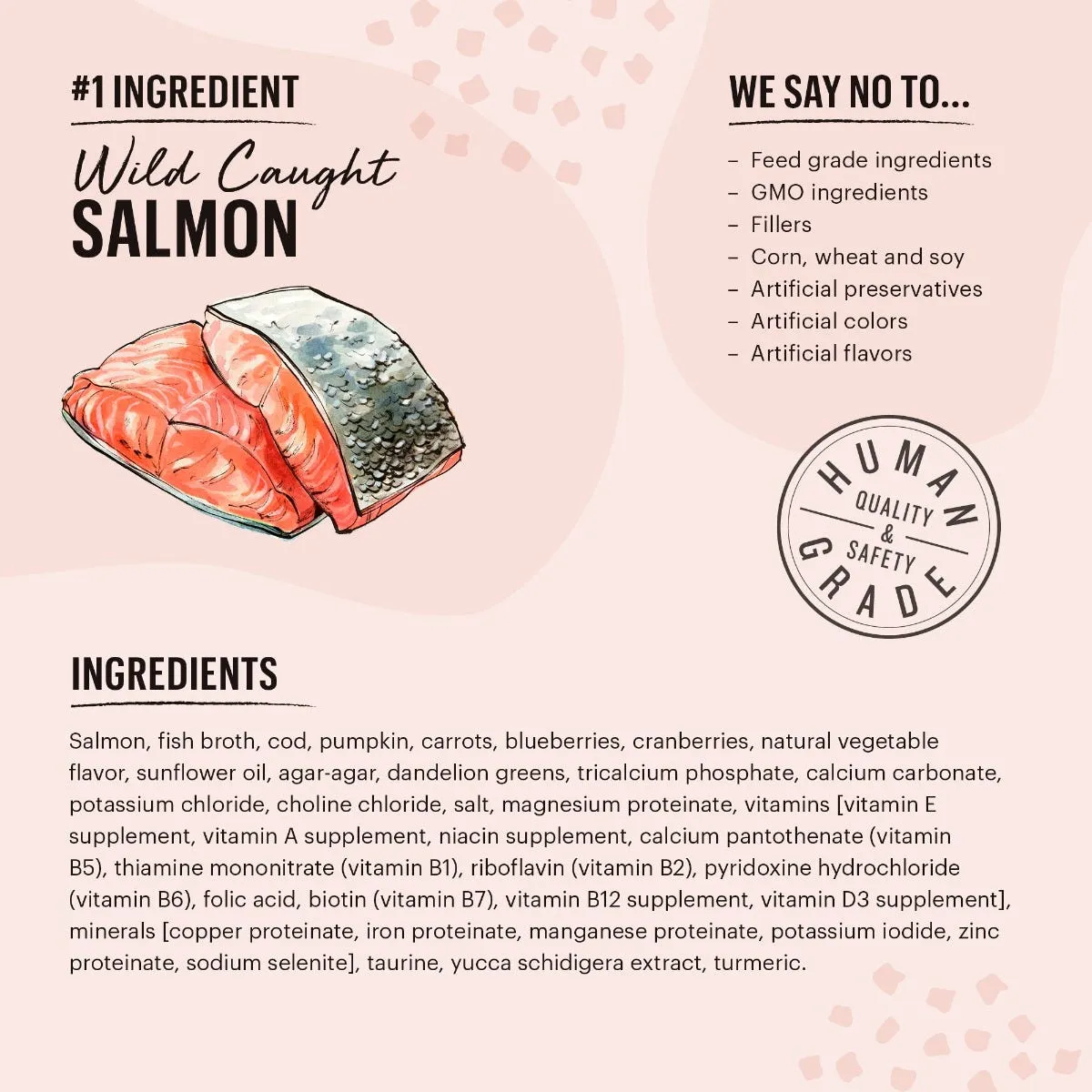 The Honest Kitchen Cat Minced Salmon & Cod Recipe in Fish Broth Gravy Wet Cat Food