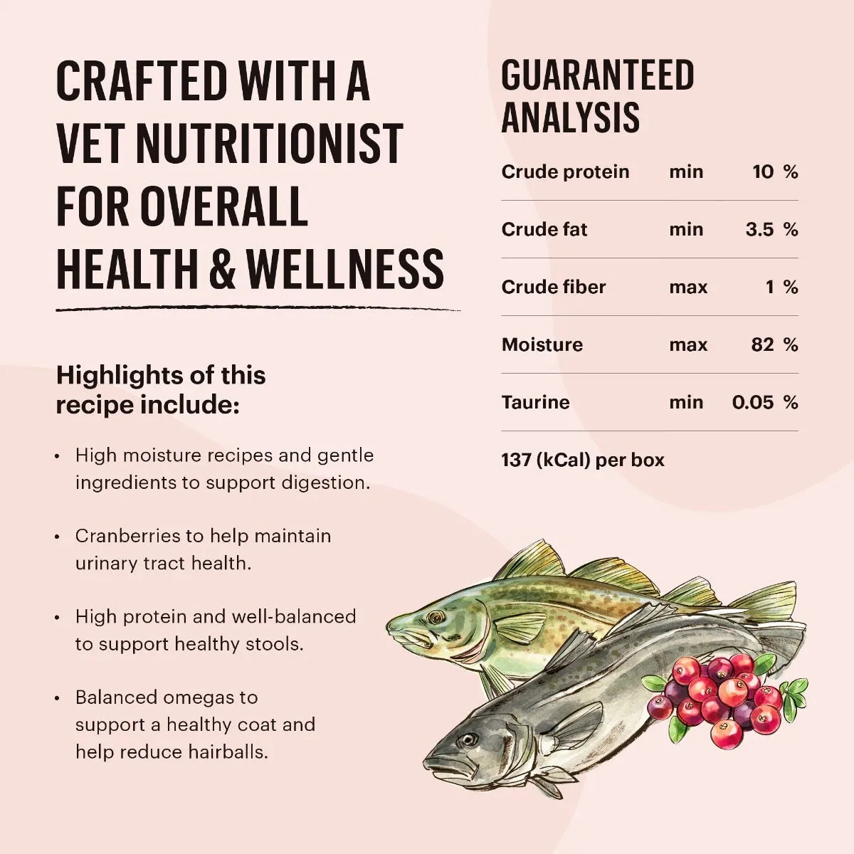 The Honest Kitchen Cat Minced Salmon & Cod Recipe in Fish Broth Gravy Wet Cat Food
