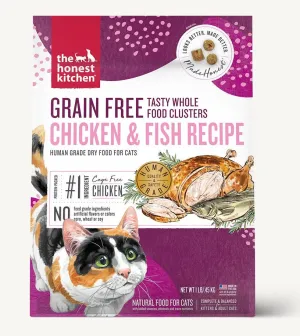 The Honest Kitchen Grain-Free Chicken & Whitefish Whole Food Clusters Dry Cat Food