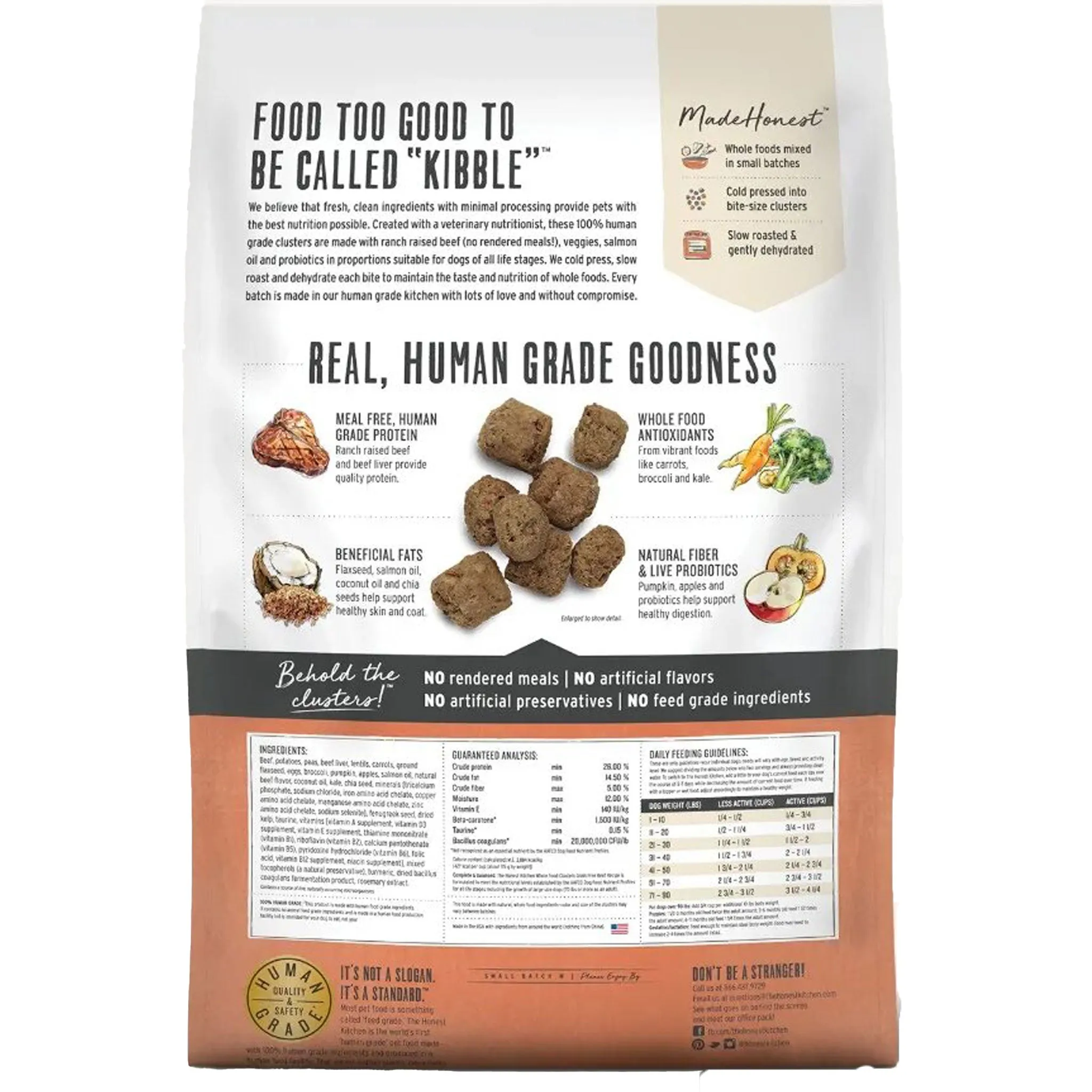The Honest Kitchen Grain-Free Beef Whole Food Clusters Dog Food