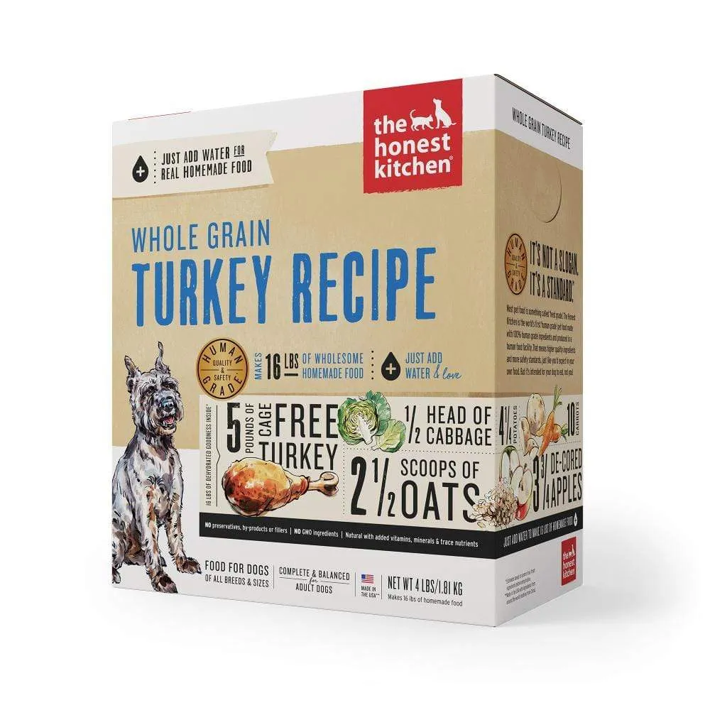 The Honest Kitchen Whole Grain Turkey Recipe Dehydrated Dog Food