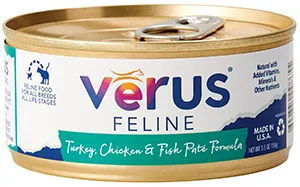 VeRUS Turkey, Chicken & Fish Pate Formula Canned Cat Food