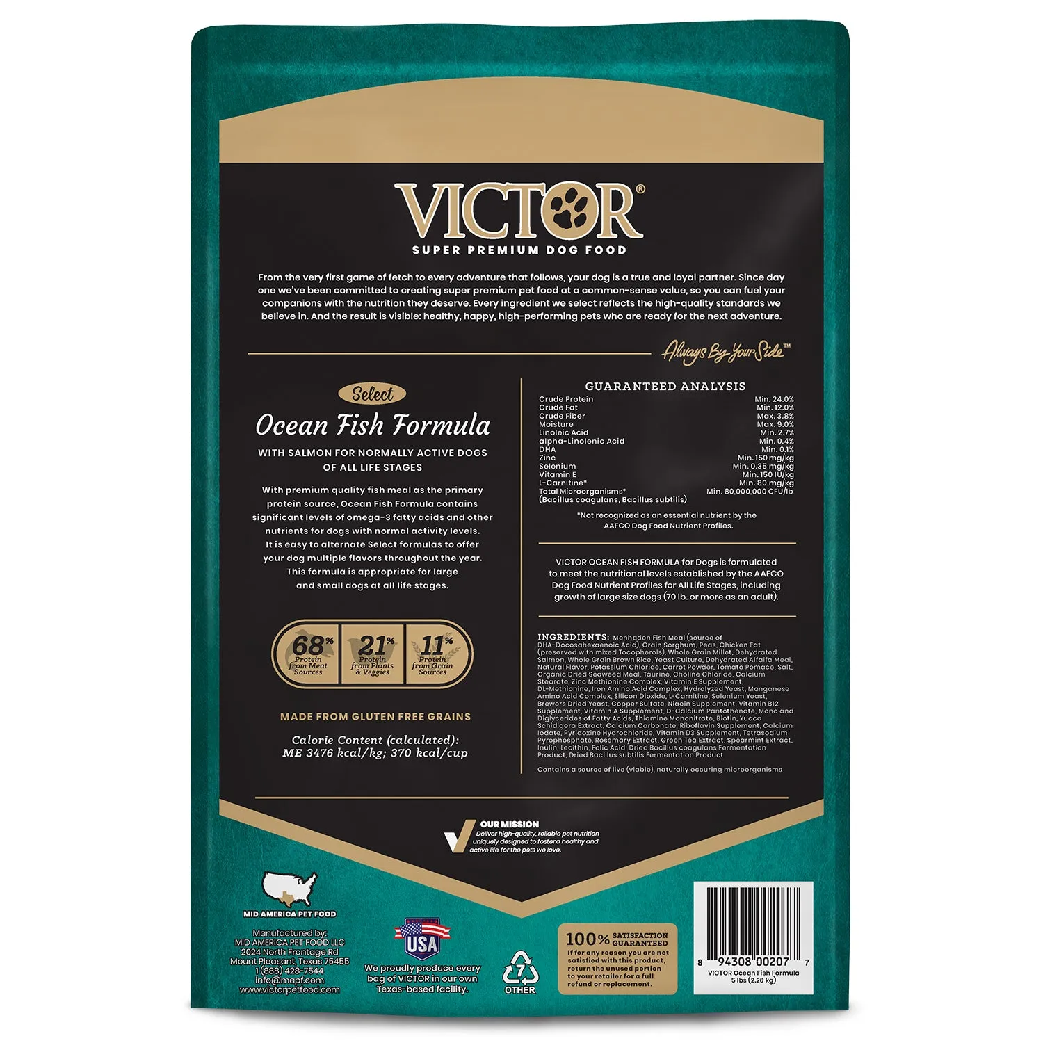 Victor Ocean Fish Dry Dog Food, 5lb