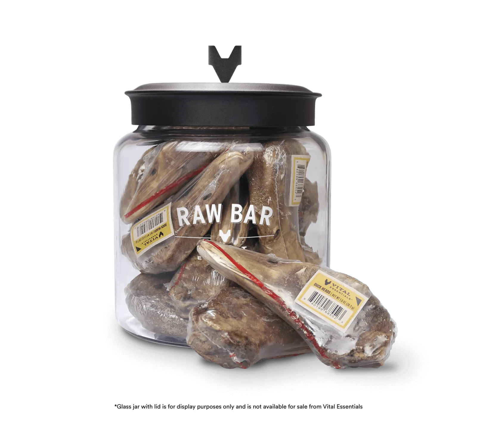 Vital Essentials Raw Bar Freeze-Dried Duck Head Dog Treats